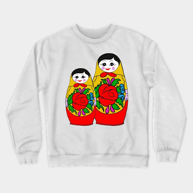 Russian Dolls Crewneck Sweatshirt by drknice